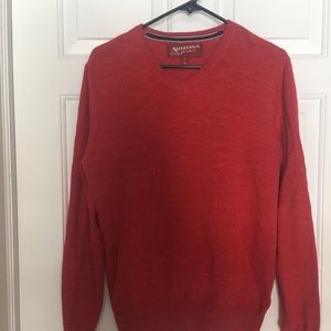 Men’s Red V Neck Sweater